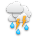 Muy nuboso con tormenta