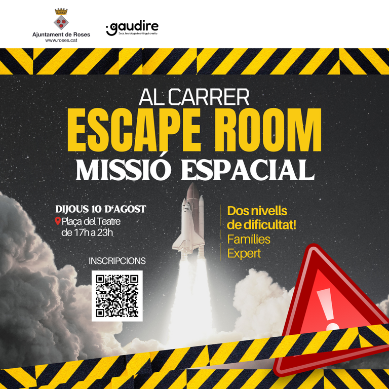 Activitat familiar. Escape room al carrer. Missió espacial