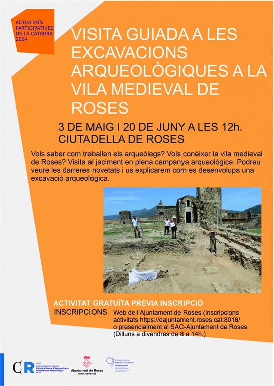 VISITES GUIADES A LES EXCAVACIONS ARQUEOLÒGIQUES A LA VILA MEDIEVAL DE ROSES