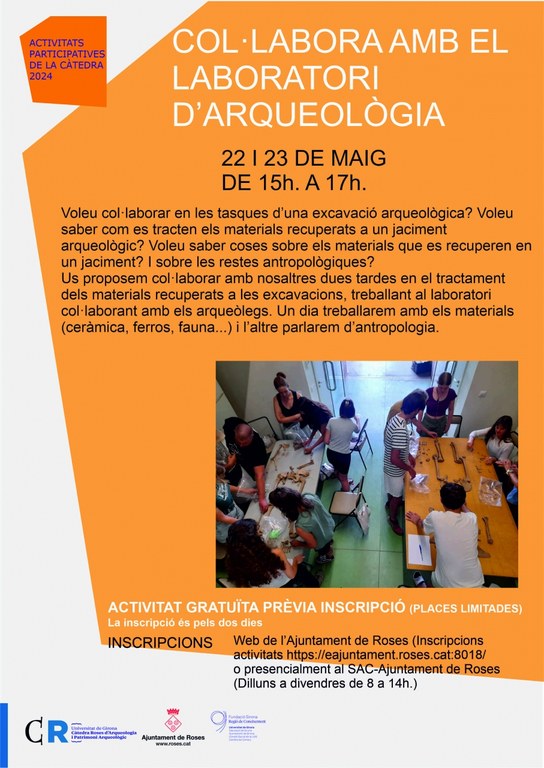 COL·LABORA AMB EL LABORATORI D’ARQUEOLOGIA
