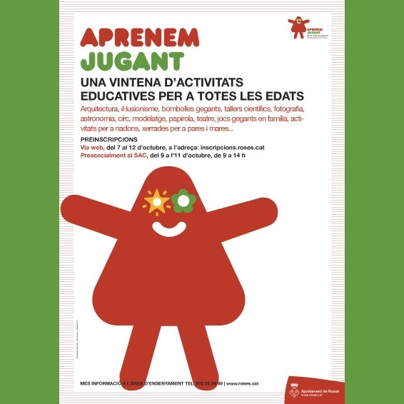 Preinscripcions cursos i tallers - Àrea d'Ensenyament