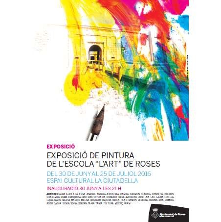 Exposició de pintura de l'escola l'Art de Roses
