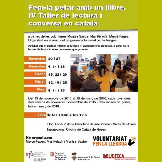  IV Taller de lectura i conversa en català
