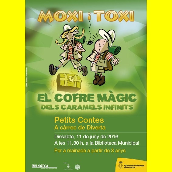 Moxi i Toxi i el cofre màgic dels caramels infinits. A càrrec de la Cia. Diverta