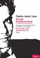 Música i Lorca a Sta. Maria de la Ciutadella, recital poeticomusical