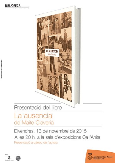 Presentació del llibre "La ausencia", de Maite Claveria