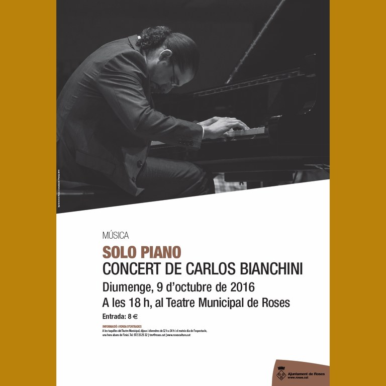 Solo Piano, concert de piano de Carlos Bianchini