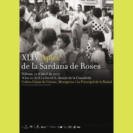 XLIV Aplec de la Sardana, amb les cobles Ciutat de Girona, Montgrins i la Principal de la Bisbal.