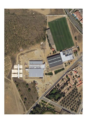 Els mòduls s'ubicaran en un dels laterals de la pisicina coberta