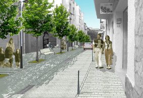 Fotocomposició carrer Nou