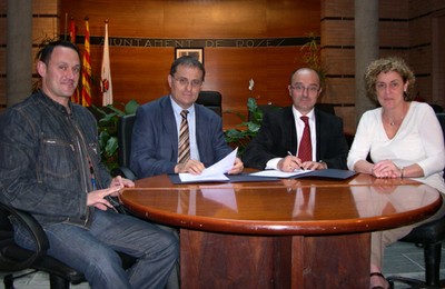 L'acte de signatura del conveni