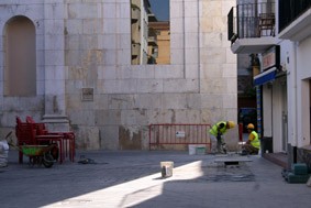 Obres plaça Església