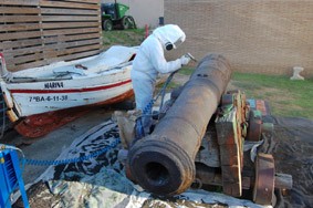 Procés restauració canó 