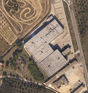 Una imatge aèria de les instal.lacions