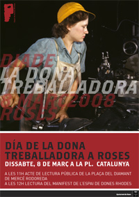 cartell dona treballadora