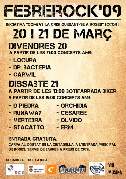 Cartell Febrerock 2009