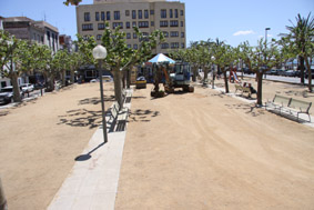 Inici renovació plaça Catalunya