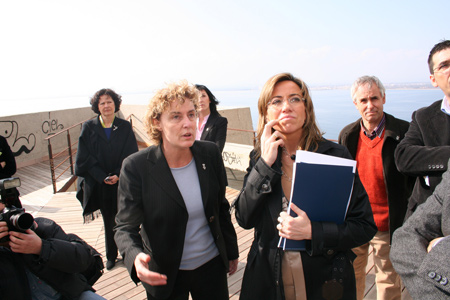 Magda amb la ministra Carme Chacon