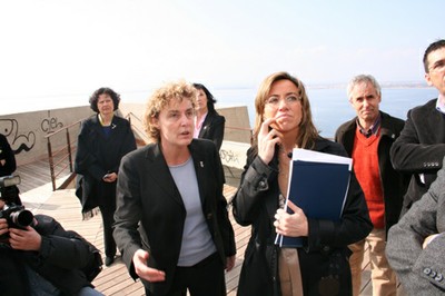 Magda amb la ministra Carme Chacon