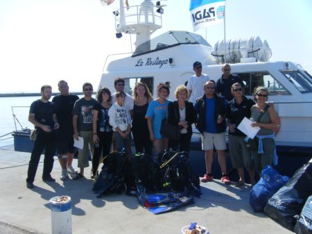 Neteja del fons marí a Roses. 27 de setembre de 2008.