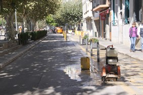 Obres vorera pl. Catalunya