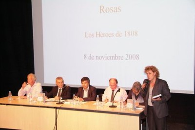 Presentació del llibre El setge de Roses de 1808 dins dels actes del Bicentenari de la Guerra del Francès. 8 de novembre de 2008.