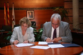 Signatura conveni Roses-Céret