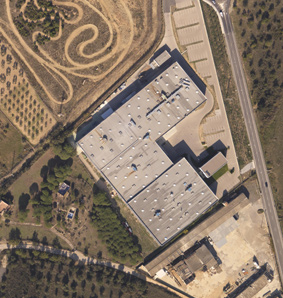 Una imatge aèria de les instal.lacions