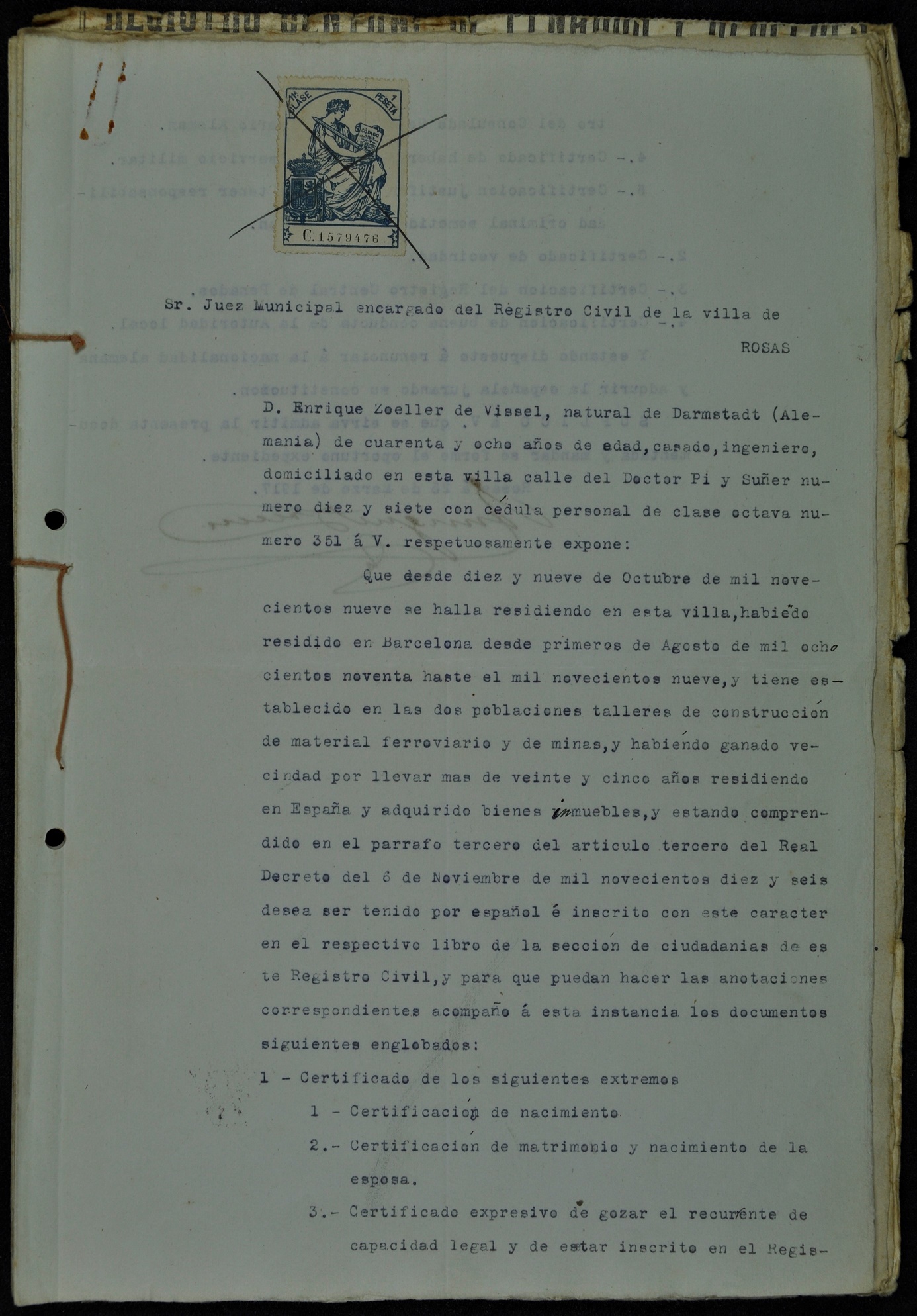 Expedient de nacionalització de Heinrich Zoeller