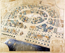 Perspectiva de la urbanització de la Ciutadella