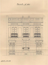 Façana projectada per a la casa de Benet Fonolleras