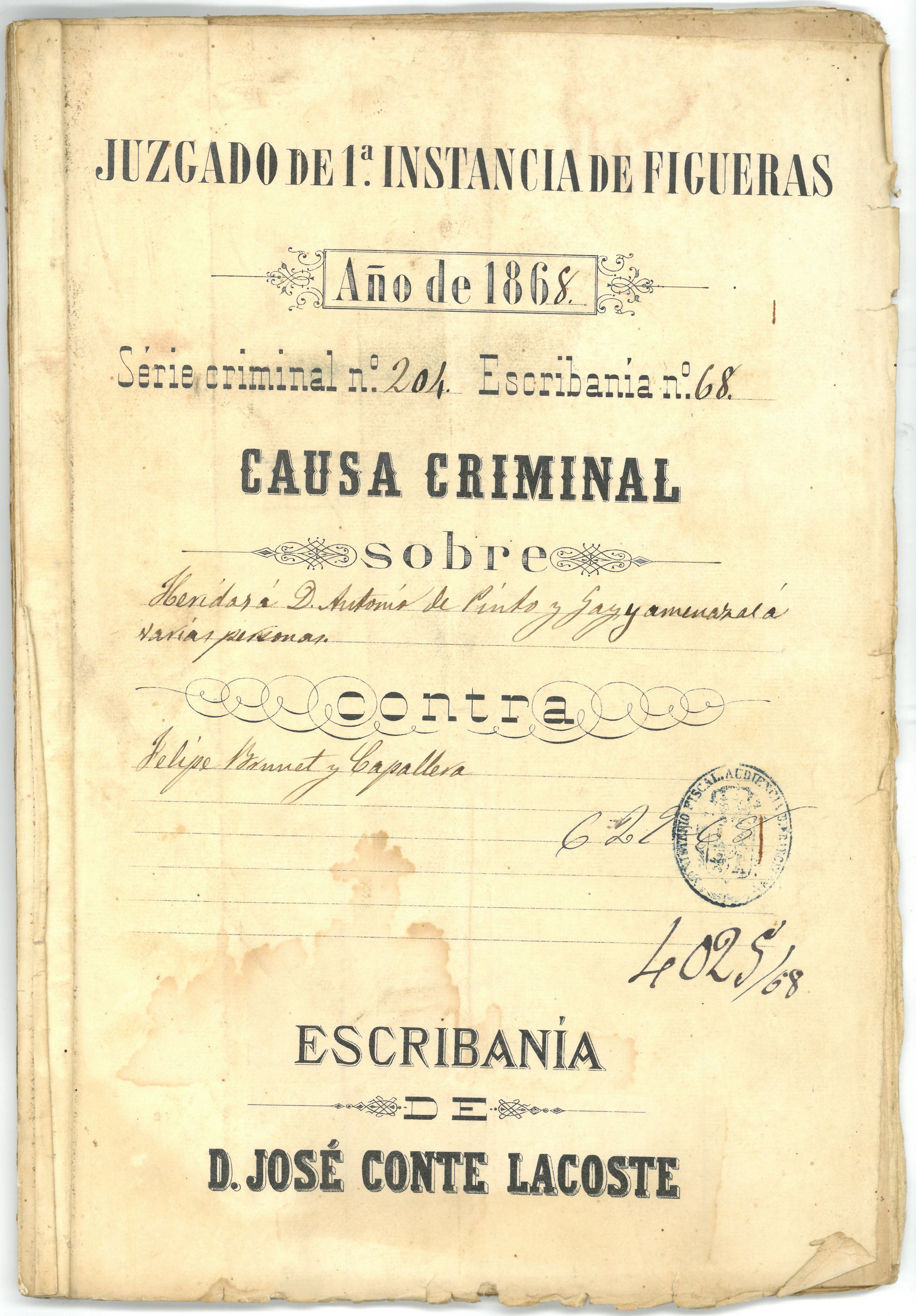 Causa criminal contra Felip Brunet