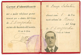 Carnet telefònic de Josep Sabaté Calderó