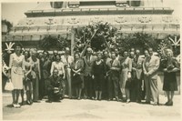 Grup de catalans exiliats als Jocs Florals de Mèxic de 1942
