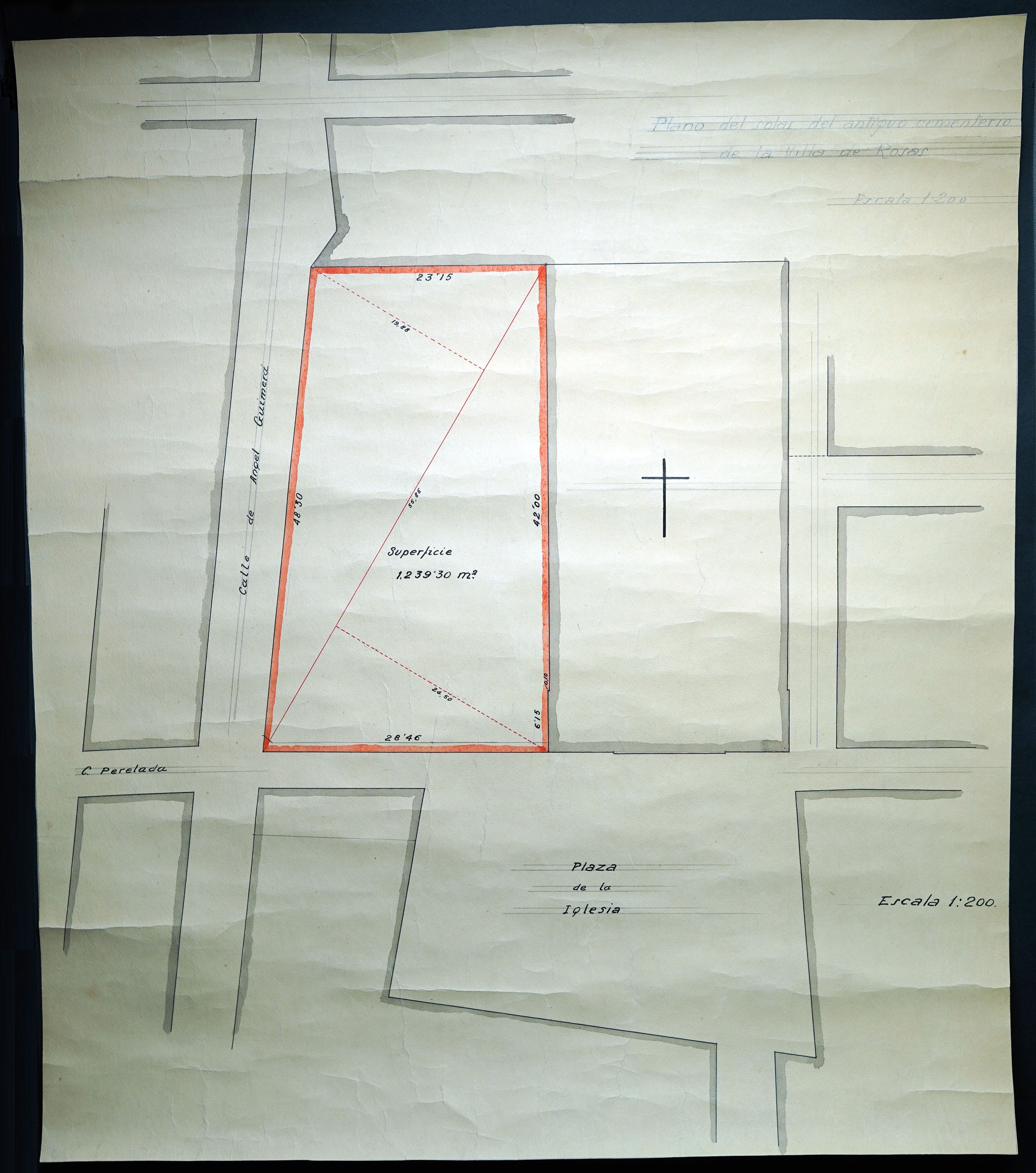 Plànol del cementiri vell