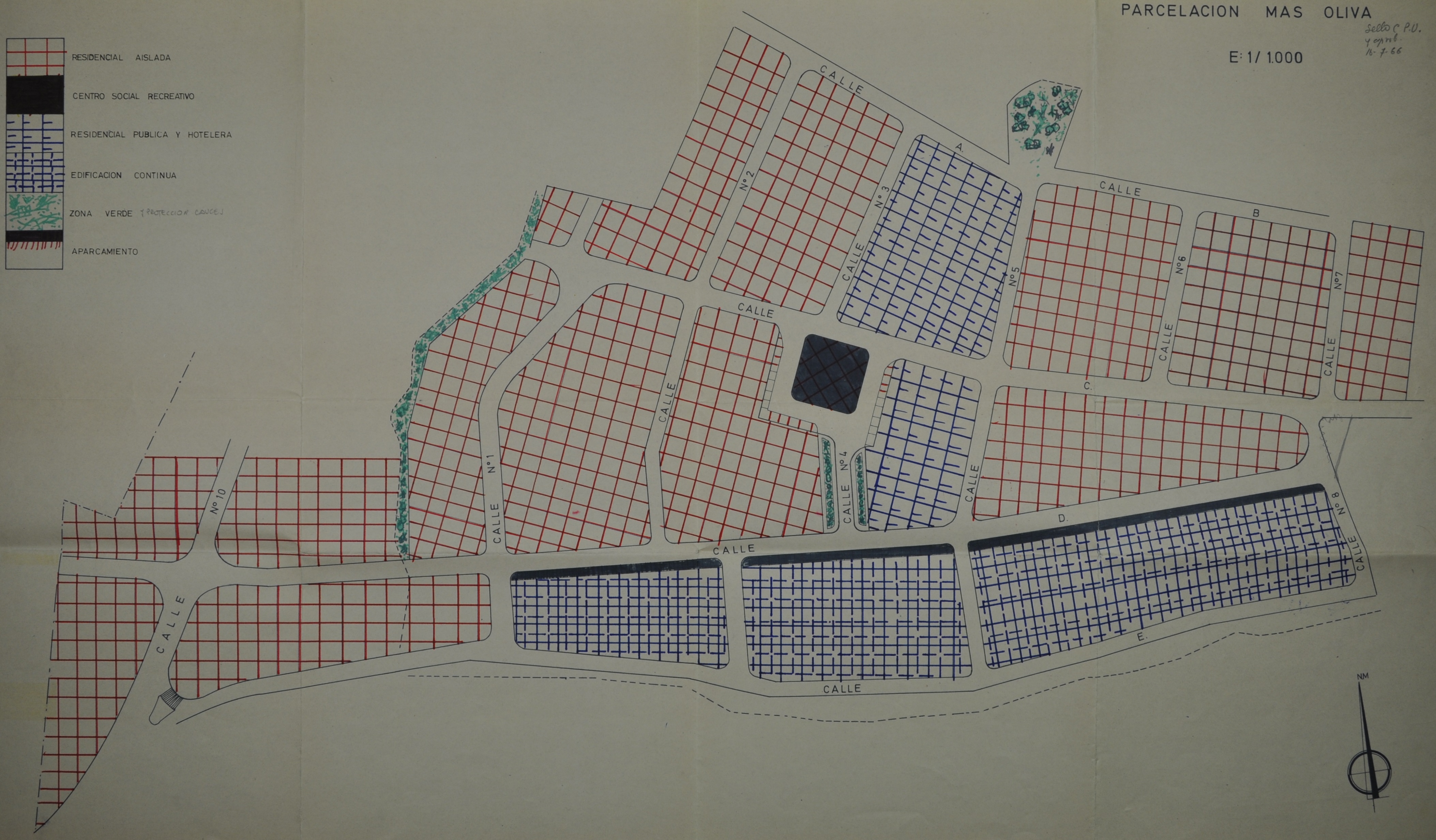 Plànol de la urbanització del Mas Oliva