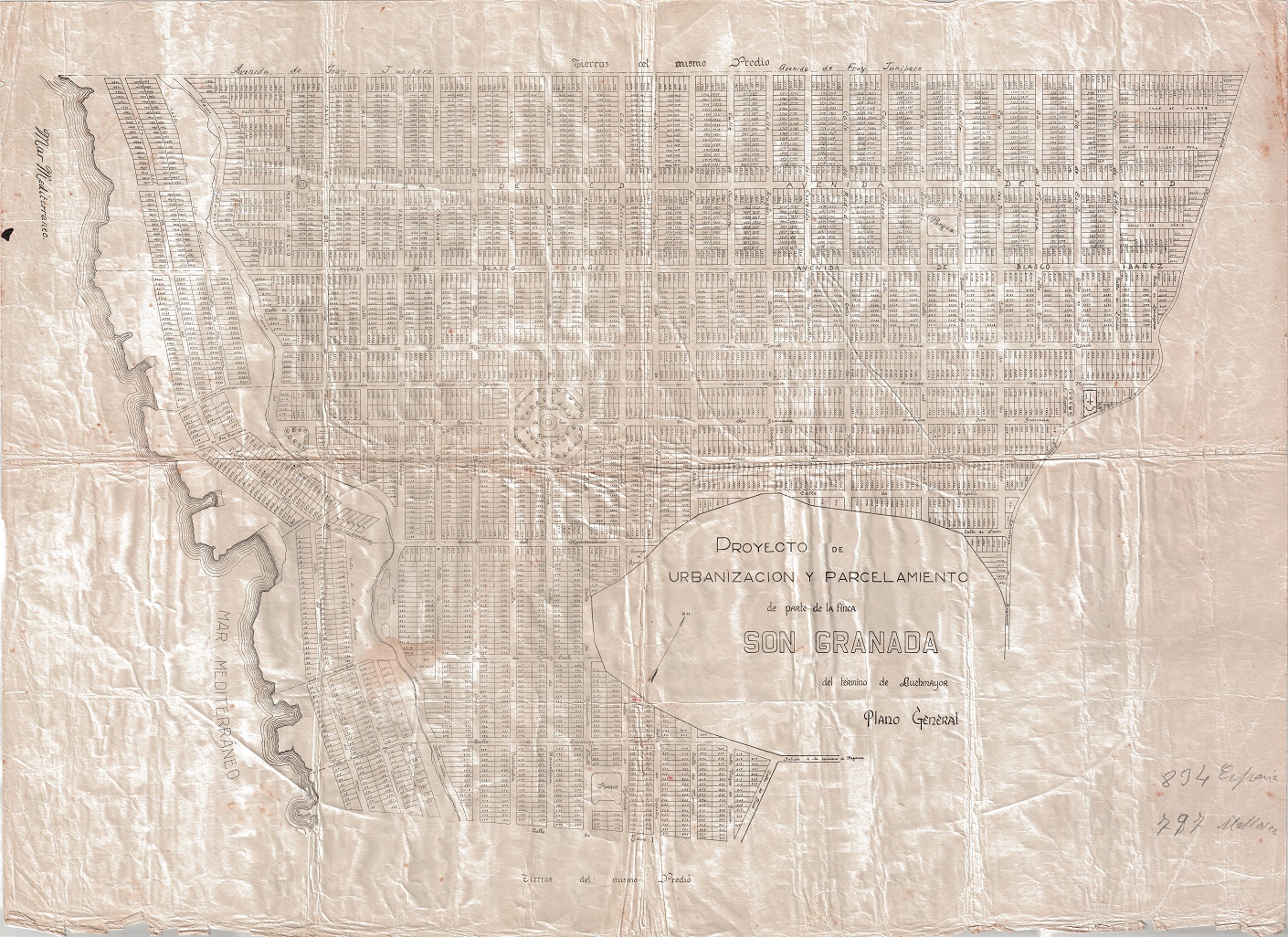 Plànol de la urbanització de Son Granada