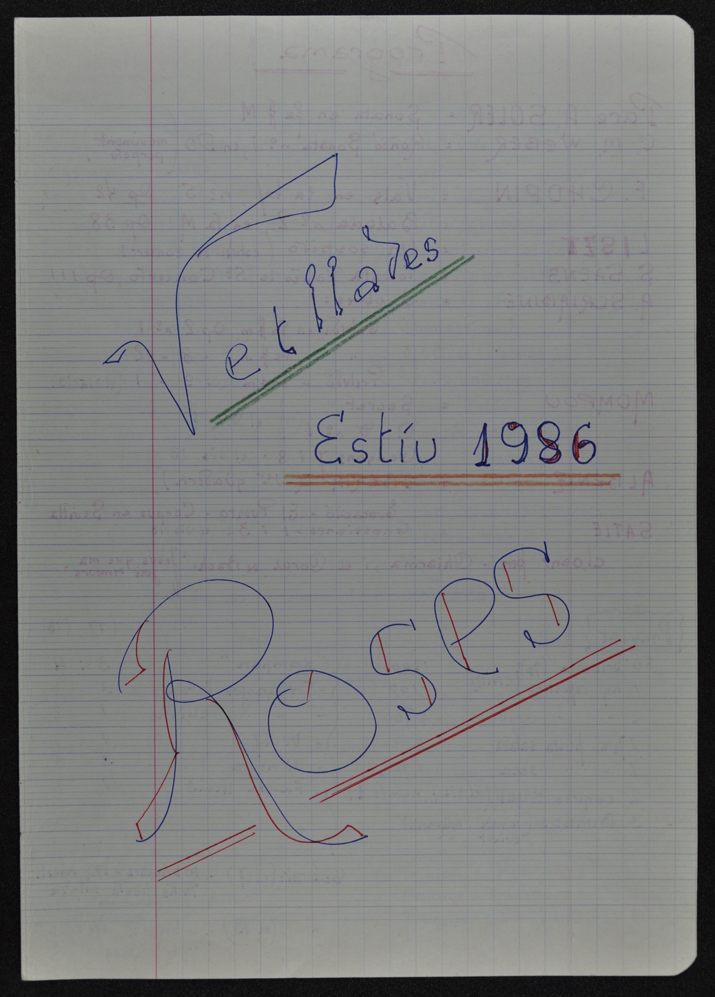 Vetllada musical de Josep Falgarona de 1986