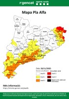 Activat el nivell 3 del Pla Alfa per perill molt alt d’incendi