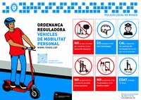 Campanya informativa de la Policia de Roses sobre la normativa de circulació de  patinets elèctrics i similars 