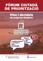 Canvi dates Fòrum Ciutadà i conferència Roses Patrimoni Viu