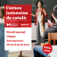 Curs de català Bàsic 1 a l'Oficina de Català de Roses aquest juliol
