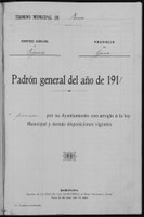 El padró municipal d’habitants de 1910, document del mes de l’Arxiu Municipal de Roses