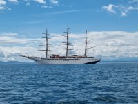 El port de Roses inicia la temporada de creuers 2024 amb la visita del Sea Cloud II