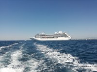 El Sirena d’Oceania Cruises fa escala al Port de Roses per primer cop