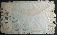 El sobre d’una carta procedent de Cuba i censurada durant la I Guerra Mundial, document del mes de l’AMR