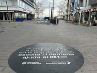 El vinil contra el suïcidi ja està instal·lat a la riera Ginjolers de Roses 