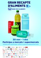 Els supermercats de Roses participen en el Gran Recapte d’Aliments dels dies 30 de novembre i 1 de desembre