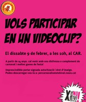 Es convoca a rosincs i rosinques a la gravació d'un videoclip per a la campanya “Per Carnaval no tot s’hi val”