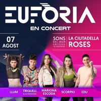 EUFÒRIA en concert a Roses, dins la programació de Sons del Món